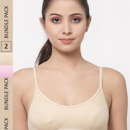 College Girl Pack Of 2 Cotton Non Padded Bra-picture-31