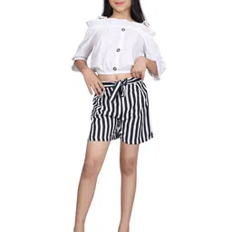 BAESD Girls Off Shoulder Top With Shorts-picture-51