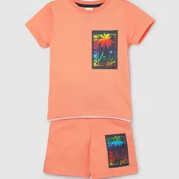 max Boys Graphic Printed Pure Cotton Night suit-image-99