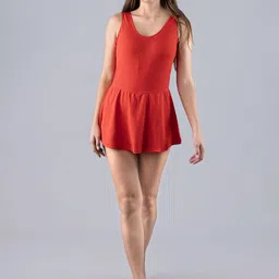 Keepfit Women Round Neck Swimming Dress-image-5