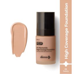 The Derma co. 2% Niacinamide High Coverage Foundation With SPF40 30ml - Ivory 01-14