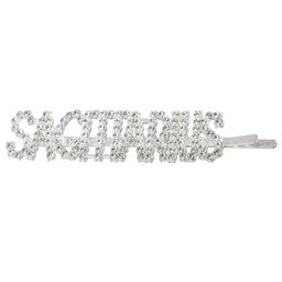 Vembley Women Silver & White Sagittarius Embellished Hairclip-image-77