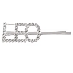 Vembley Women Silver-Toned & White Embellished Bobby Pins-44