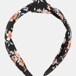 BuckleUp Women Black & Blue Floral Printed Hairband-image-61