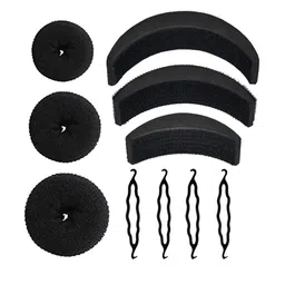 CHRONEX Women  Set of 10 Black Hair Accessory-image-7