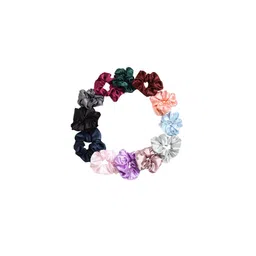 CHANDERKASH Women Set Of 12 Scrunchies Ponytail Holders-66