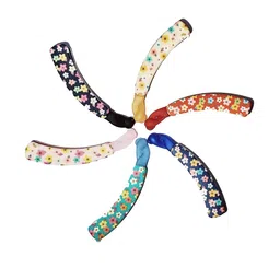 CHRONEX Women Set of 6 Floral Printed Banana Clips-79
