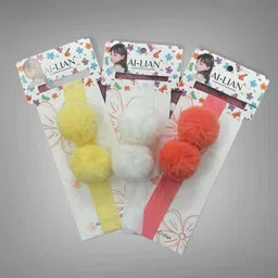 LYTIX Set Of 3 Pom Pom Balls Headbands-54