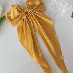 CHRONEX Set of 2 Assorted Satin Bow Alligator Hair Clips-46