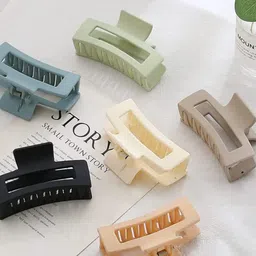CHRONEX Women Set Of 6 Rectangle Claw Clip-1