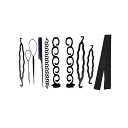 CHRONEX Women Set of 10 Black Hair Accessory-image-8