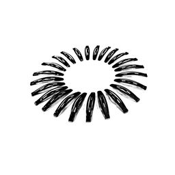 CHRONEX Women Set Of 12 Black Tic Tac Hair Clip-14