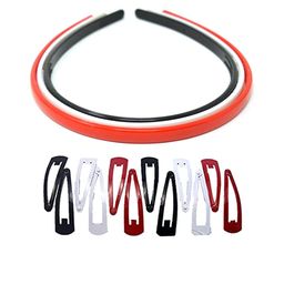 CHANDERKASH Women Set of 15 Hair Bands And Metal Tic Tac Hair Clips-image-30