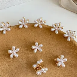 CHRONEX Set Of 10 Assorted Embellished Mini Claw Clips-6