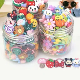 LYTIX Girls Set Of 20 Embellished Ponytail Holders-7