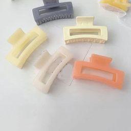 CHRONEX Set of 4 Large Rectangle Shaped Claw Clips-14