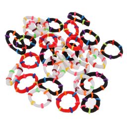 Silvermerc Designs Women Set of 30 Multicoloured Ponytail Holders image 3
