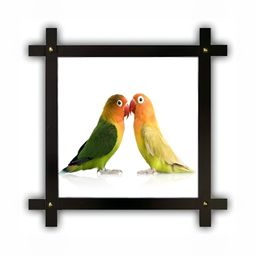 PnF Black & White Wooden Birds and Animals Wall Paintings-image-72