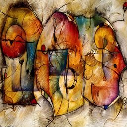 PnF Black & Yellow Abstract Painting Wooden Wall Art-16