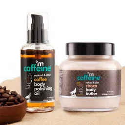 MCaffeine Pre & Post Shower Routine with Coffee Body Massage Oil & Choco Body Butter-40