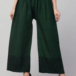 Trend Level Geometric Embroidered Palazzos-picture-25