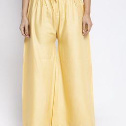 GRACIT Women Beige Rayon Solid Wide Leg Palazzo-image-65