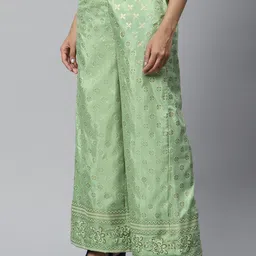 AURELIA Women Green Printed Ethnic Palazzos-picture-33