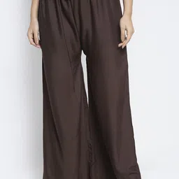 GRACIT Women Brown Ethnic Palazzos-image-37