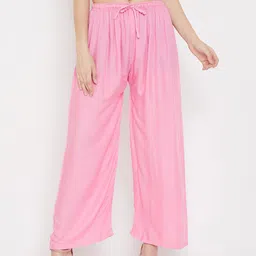 Clora Creation Women Pink Knitted Ethnic Palazzos-picture-55