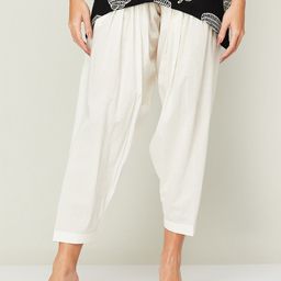 Melange by Lifestyle Women Knitted Cropped Ethnic Palazzos-image-38