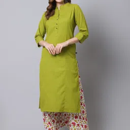 Pistaa Women Panelled Kurta with Palazzo-picture-46
