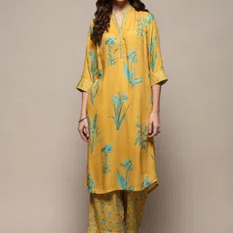 Biba Floral Printed Straight Kurta With Palazzo-picture-37