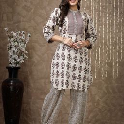 Nayam By Lakshita Women Yoke Design Regular Kurta with Palazzos-16