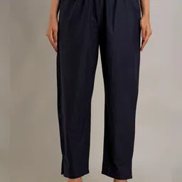 DORIYA Women Blue Solid Palazzos-picture-43
