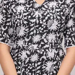 Subh LAXMI Floral Printed A-Line Kurta with Trouser image 2