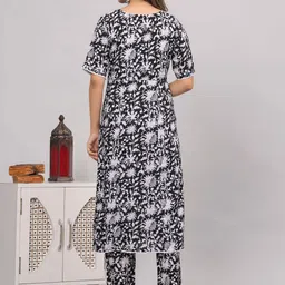 Subh LAXMI Floral Printed A-Line Kurta with Trouser image 5