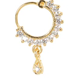 Anouk Gold-Plated AD-Studded Nose Ring-11
