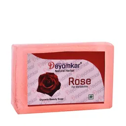 Deyomkar Set of 2 Herbal Charcoal Facewash with Rose Soap image 2