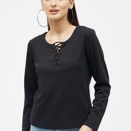 Kibo Tie-Up Neck Top-image-20
