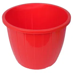 Kuber Industries Red 5 Pcs Non-Hanging Artificial Flower Pots image 4