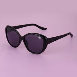Carlton London Women Black Lens Oval Sunglasses with UV Protected Lens CLSW266-23
