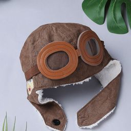 Babymoon Brown Pilot Avaitor Cap Photography Shoot Props-image-97