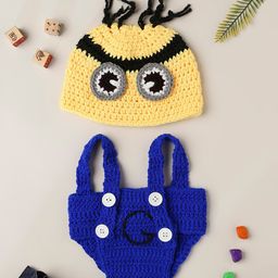 Babymoon Kids Pack Of 2 Blue & Yellow Minion Photography Props-0