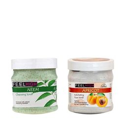 Set Of 2 Neem Scrub & Apricot Scrub For Face & Body 500 ml Each-6
