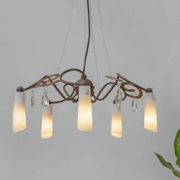 kapoor lampshades Cassiopia Premium Smoke Glass Ball Luster Luxury Chandelier-picture-15