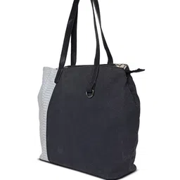 Mona B Oversized Structured Canvas Shoulder Bag image 3