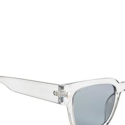 Ted Smith Unisex Grey Lens & White Wayfarer Sunglasses with UV Protected Lens image 2