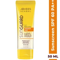 Jovees Herbal Sun Guard SPF 60 PA++++ 3 In 1 Matte Lotion For UVA/UVB Protection - 50ml-41