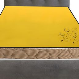 Stylista Yellow Cotton Water Resistant Elastic Strap Single Mattress Protector-image-82