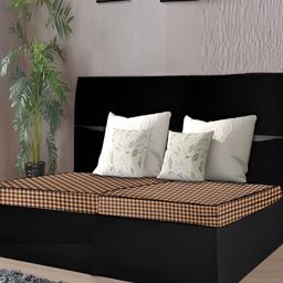 Stylista Brown & Black 2 Pcs Printed Cotton Water Resistant Zippered Mattress Protectors-image-38